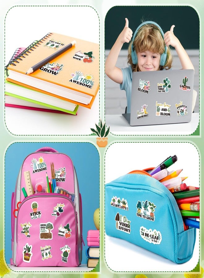 Weekgrat مجموعة ويكغرات من 1000 قطعة من الملصقات التحفيزية للأطفال، بتصميم "ننمو معًا"، ملصقات ملهمة للفصول الدراسية، ملصقات مكافآت للمدرسة والفصل الدراسي والمنزل، 20 نمطًا (نباتات). - Image 5