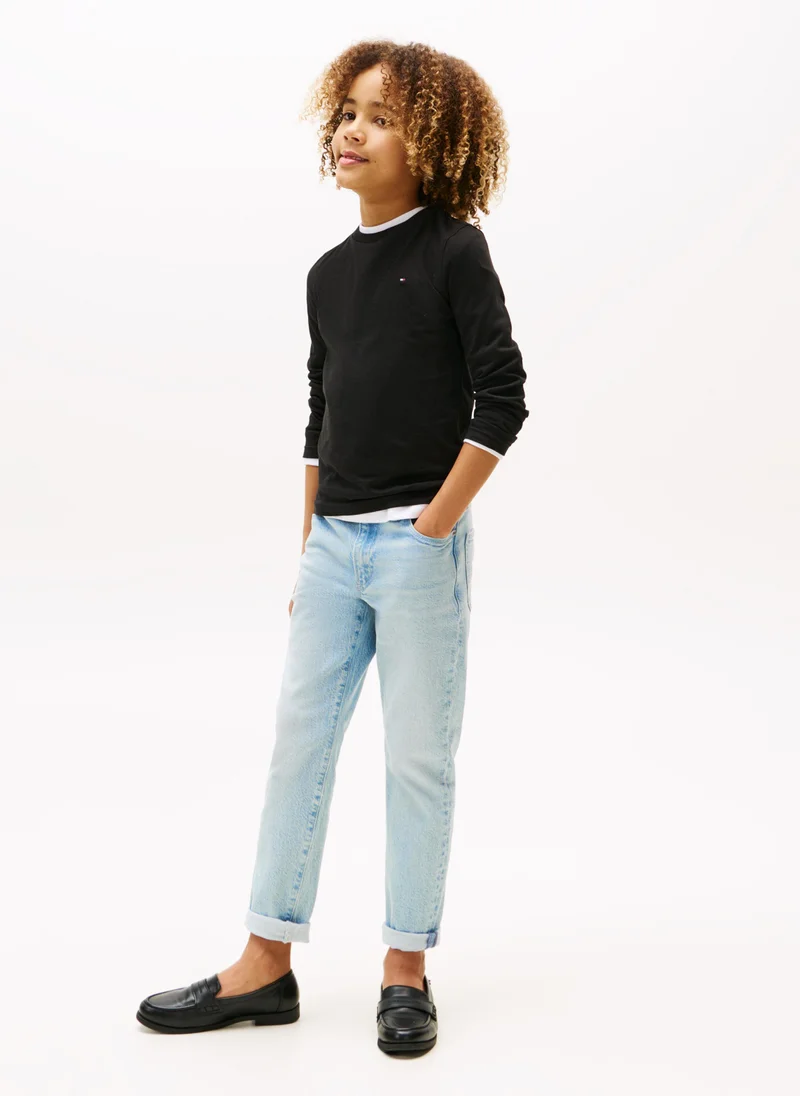 TOMMY HILFIGER Kids Crew Neck Short Sleeve T-shirt