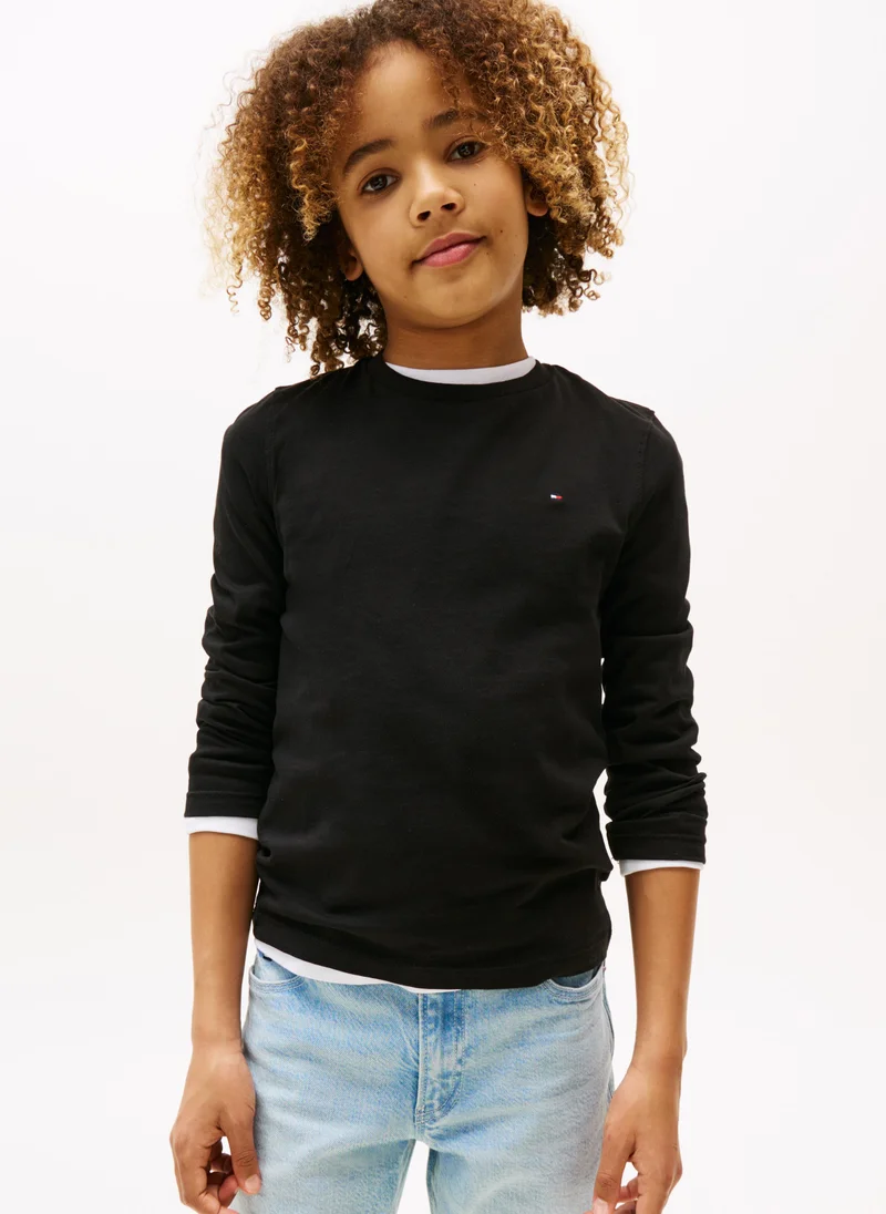 TOMMY HILFIGER Kids Crew Neck Short Sleeve T-shirt