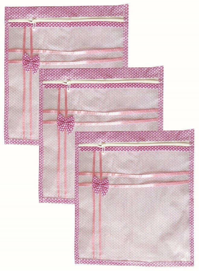 Kitchwish Non-Woven Single Saree Covers with Transparent Window and Durable Zipper Closure, Cloth Storage Bag, Printed Saree Cover - Image 2