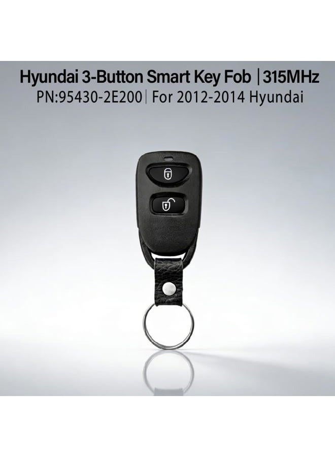 Keylessbest Replacement for 2012 2013 2014 Hyundai Accent Key Fob Remote Control TQ8RKE-3F01 3 Buttons 315MHz (2) - Image 2