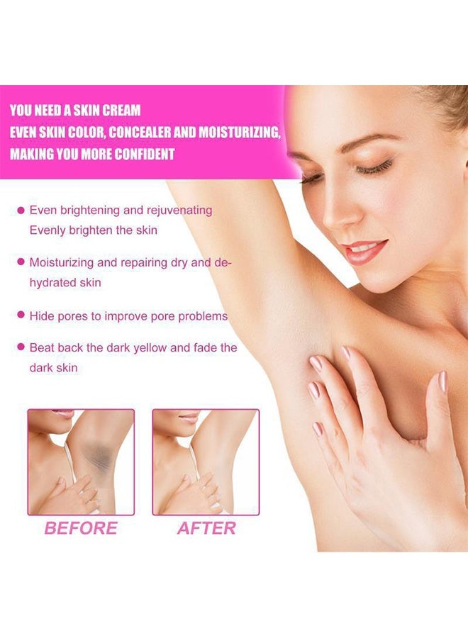 Whitening Cream, For Body, Intimate Areas, Underarms, Armpit, Knees, Legs, Elbows And Inner Thigh, Dark Spot Corrector Skin Lightening Cream 100ml