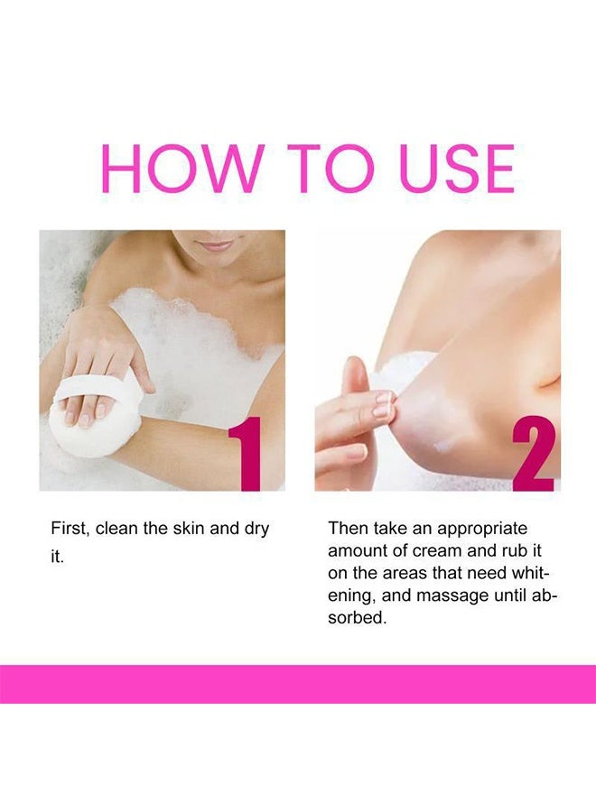 Whitening Cream, For Body, Intimate Areas, Underarms, Armpit, Knees, Legs, Elbows And Inner Thigh, Dark Spot Corrector Skin Lightening Cream 100ml