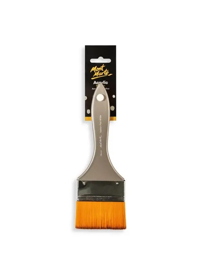 Montmarte MM Artist Brush Taklon Flat Wide 75mm  - Image 1