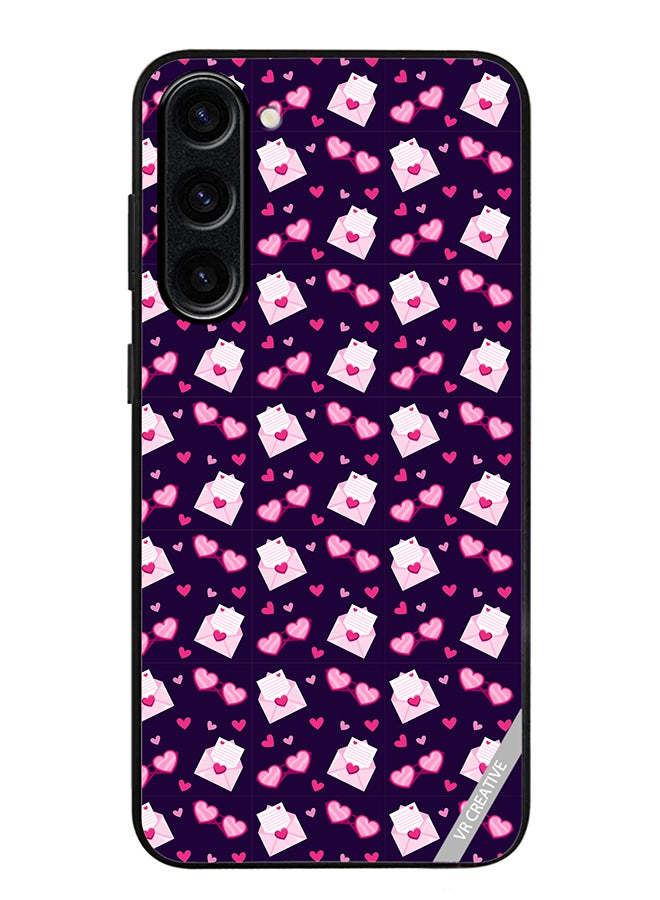 VR CREATIVE Protective Case Cover For Samsung Galaxy S24 Love Pattern Design Multicolour - Image 1