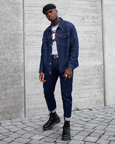 Dr Martens أحذية دكتور مارتنز للرجال جادون-و القتالية، أسود لامع، 7 نساء 6 رجال أمريكي - Image 2