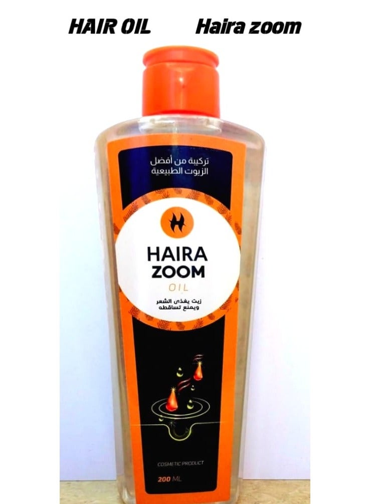 Haira Zoom Oil 200 ml - Hair Oil - Stop hair loss Nourish and shin your hair All natural oils in one product - Image 1