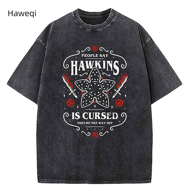 Hip-hop college style heavyweight short-sleeved t-shirt for men's summer 2025 new fashion brand loose casual letter print half-sleeved shirt - Image 3