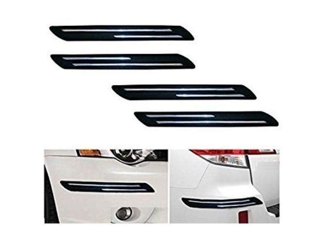 CABIX PVC Car Bumper Corner Protector Guard Double Chrome Line (Set of 4 Pcs) for Maruti Ertiga New - Image 2