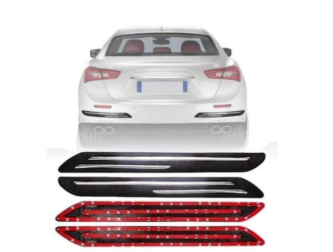 CABIX PVC Car Bumper Corner Protector Guard Double Chrome Line (Set of 4 Pcs) for Maruti Ertiga New - Image 5