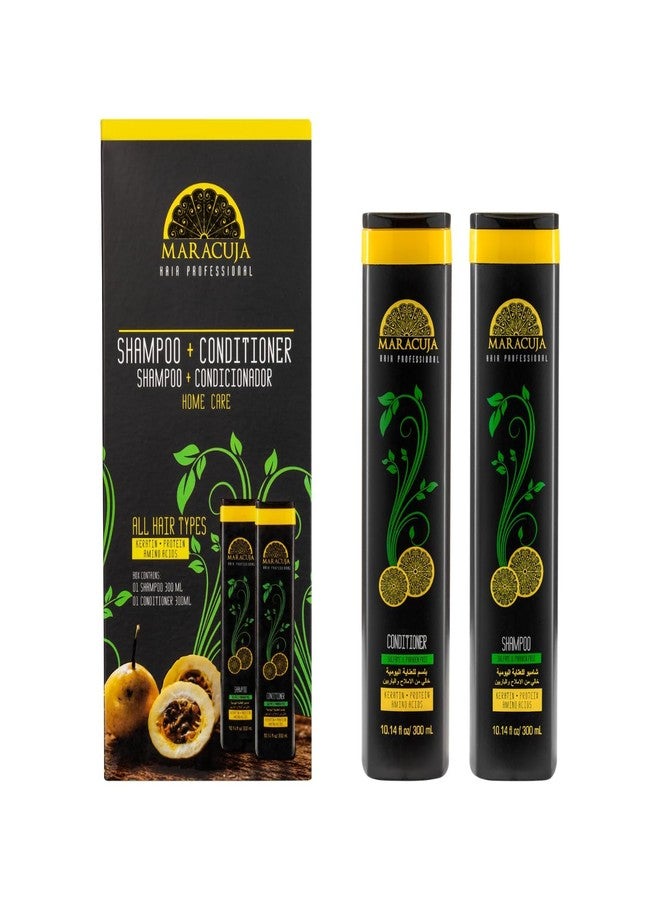 Maracuja Shampoo & Conditioner set - Sulfate and Paraben-free - For all hair types (Pack of 2) - 10.14 fl oz - Image 1
