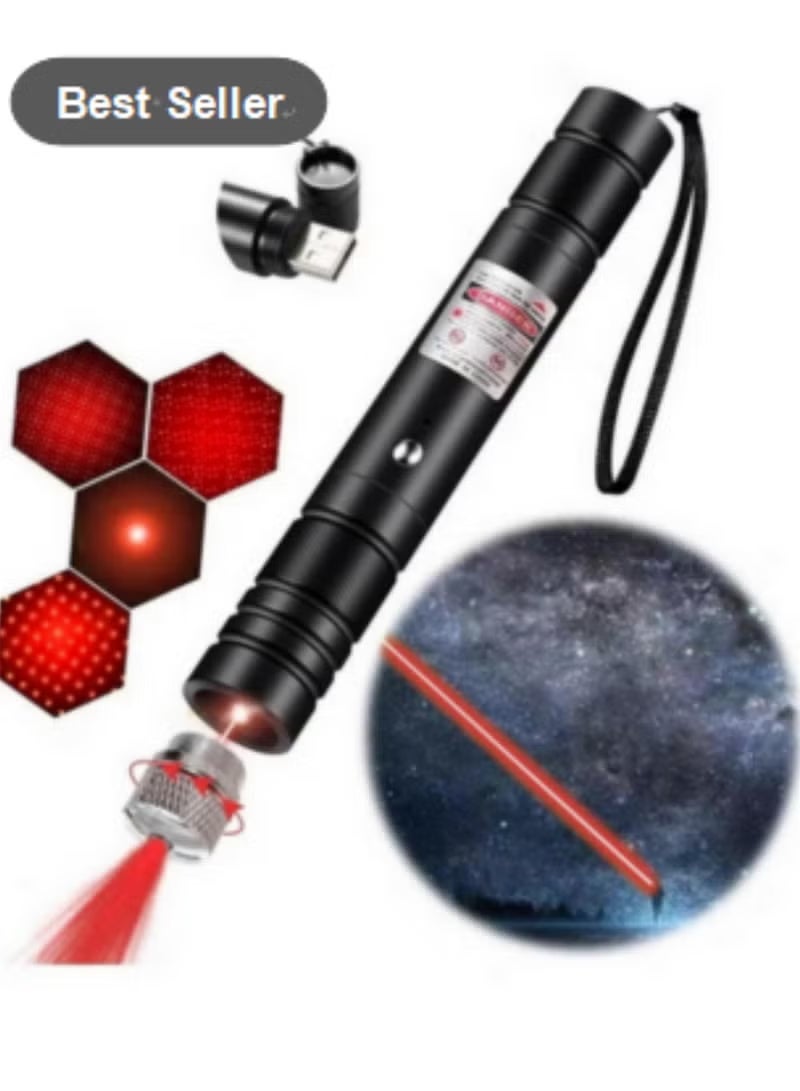 general Red 2-in-1 Laser Pointer for Cat Play & Office Use, Rechargeable Red Dot Cat Teaser + PPT Presentation Laser Pen, Ideal for Pet Interaction & Meetings - Image 1