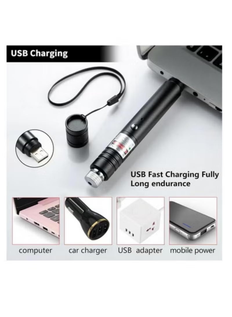 general Red 2-in-1 Laser Pointer for Cat Play & Office Use, Rechargeable Red Dot Cat Teaser + PPT Presentation Laser Pen, Ideal for Pet Interaction & Meetings - Image 4