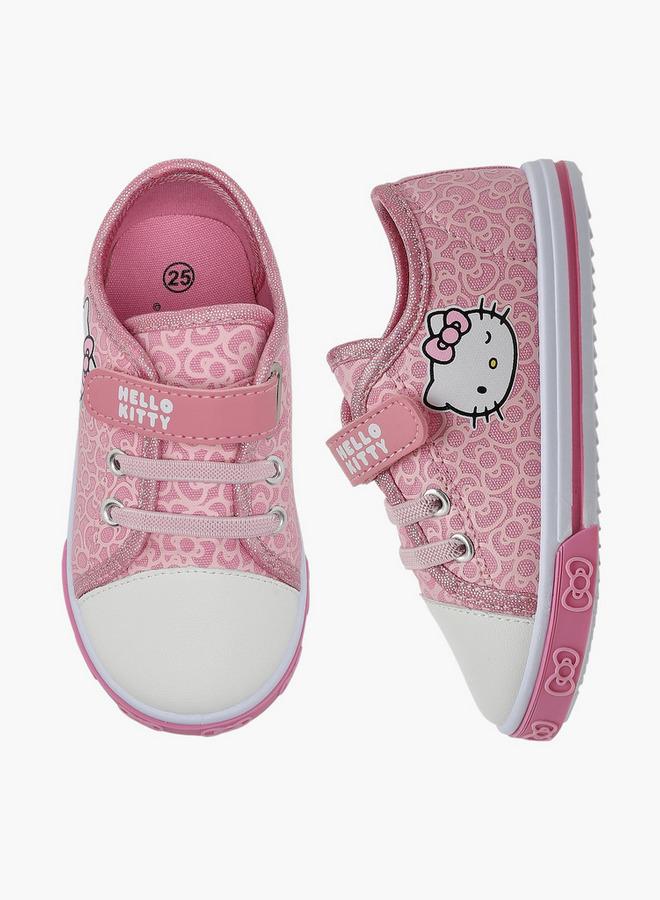 Hello Kitty Girls Hook & Loop Ankle Sneakers - Image 1