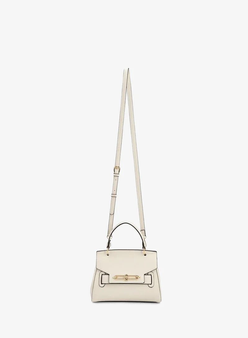 بابريكا Textured Satchel Bag With Top Handle