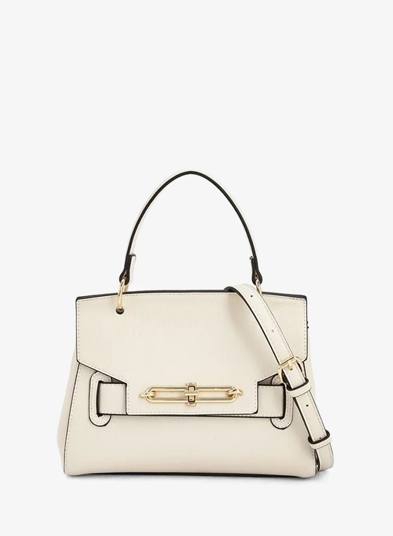 بابريكا Textured Satchel Bag With Top Handle
