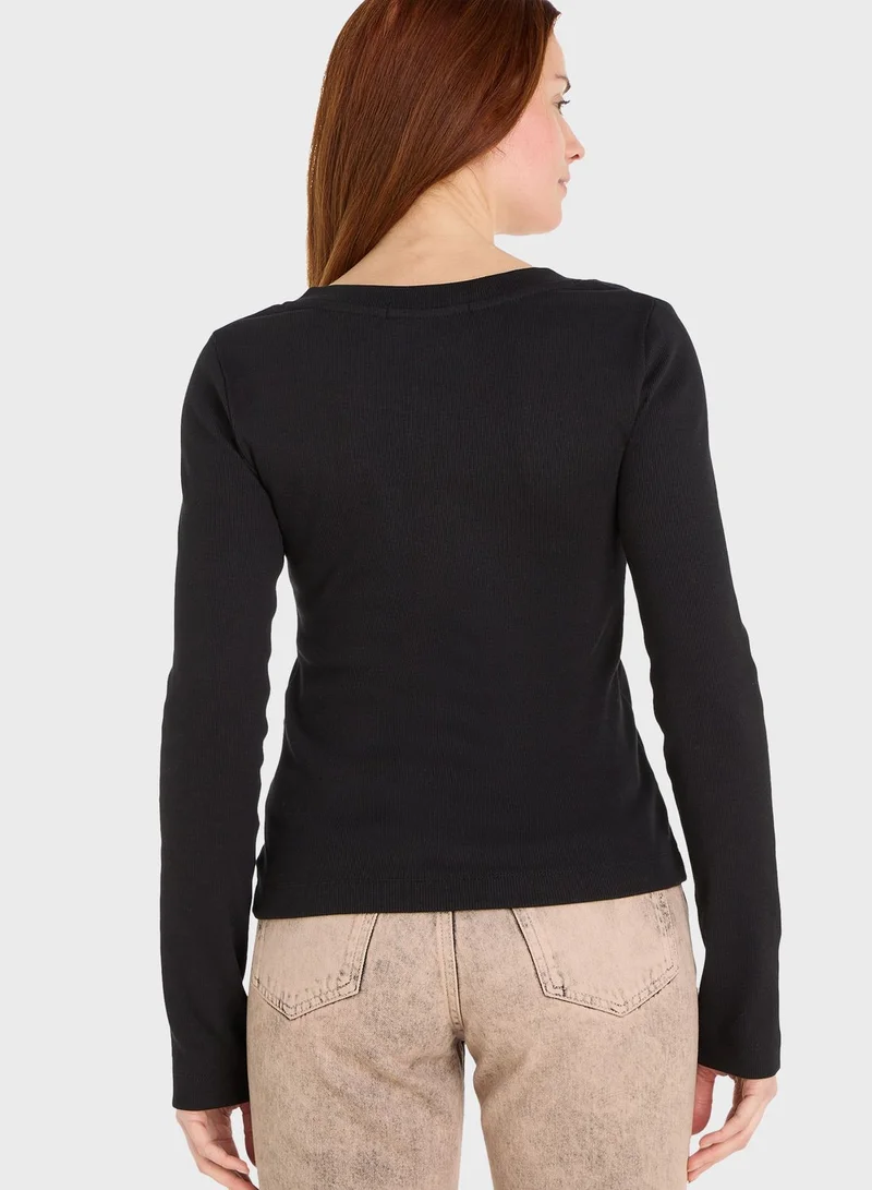 Calvin Klein Jeans Logo Knitted Sweatshirt