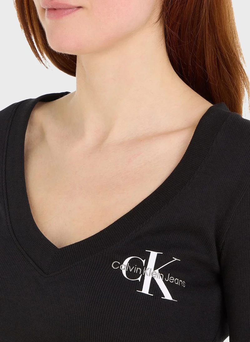 Calvin Klein Jeans Logo Knitted Sweatshirt