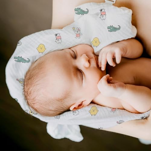 TEDDYIFY Muslin Bath Towel for Babies – Ultra Soft & Super Absorbent Cotton Towel for Newborns, Kids, Boys & Girls – Exceptional Moisture Absorption, White, 50 x 100 cm (1) - Image 5