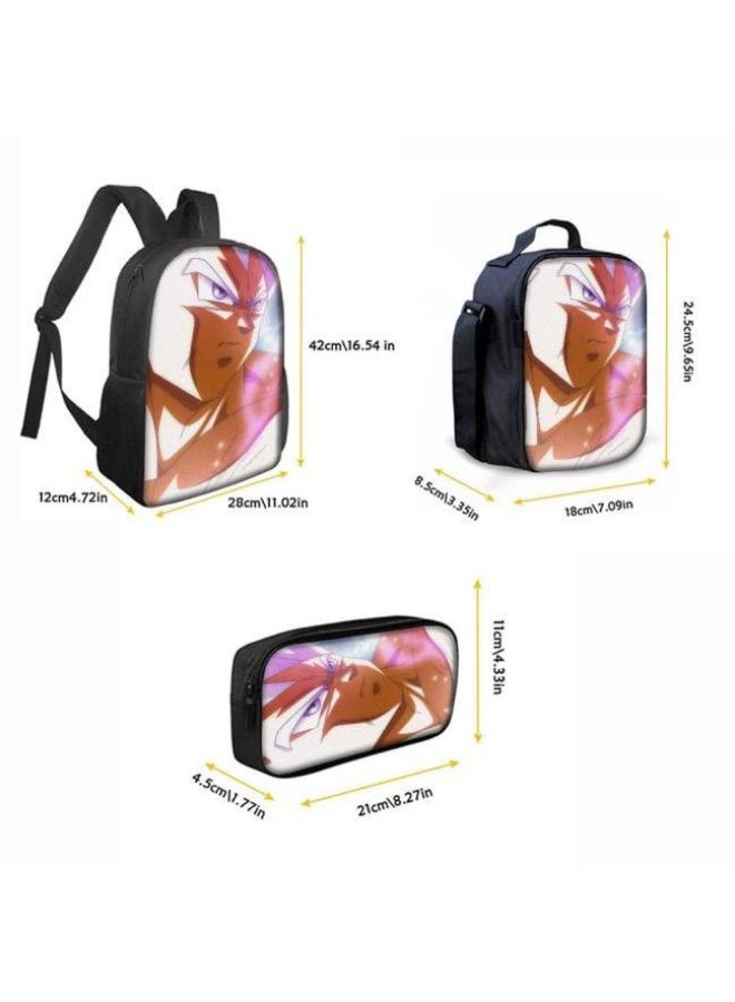عام حقيبة ظهر مطبوعة عالمية مشتركة - مجموعة حقائب ظهر من ثلاث قطع (متوفرة للطلاب والأطفال والأصدقاء في النزهايات وتسلق الجبال وما إلى ذلك) - 25 - Image 3