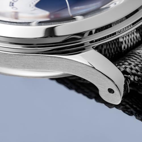 ADDIESDIVE ساعة كرونوغراف كواترز ADDIESDIVE 100 م مقاومة للماء BGW9 مضيئة من الفولاذ المقاوم للصدأ 316L بقرص باندا للرجال بحزام نايلون - Image 5