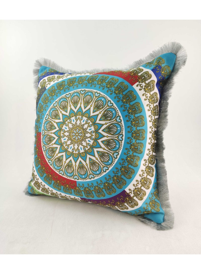 Ramsha Multi Color Polyester Cushion with Filler Cushion for Floor,throw cushion,sofa cushion Bed, Couch - CS-063 (45x45cm) - Image 2