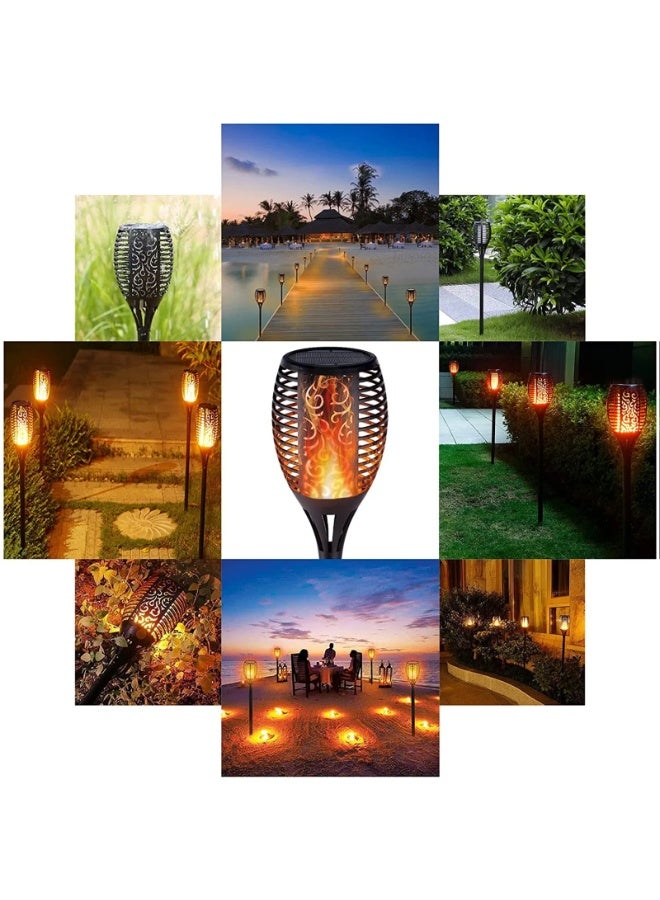 مصابيح لهب شمسية – فوانيس ديكورية مضادة للماء للحدائق والفيلات والساحات الخارجية - Image 5