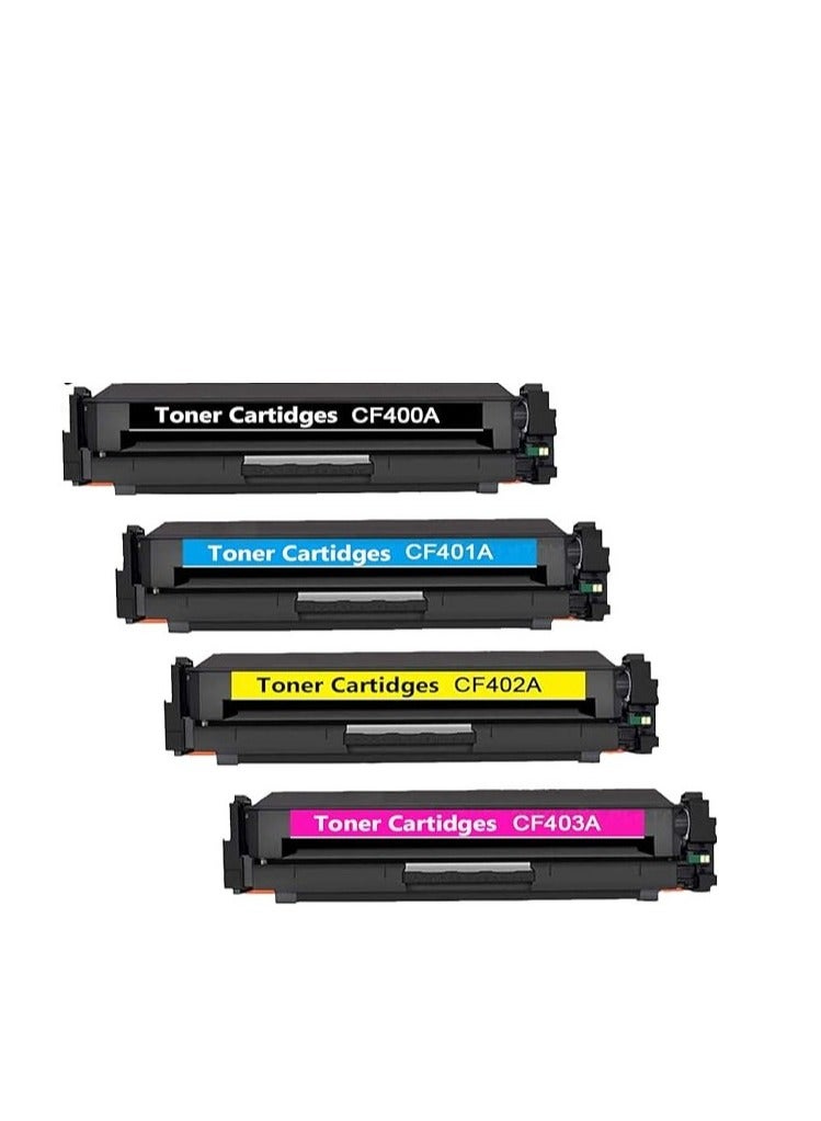 Terabyte 4-Pack Laser jet Toner Cartridge for 201A CF400A Printer Multicolour. - Image 2