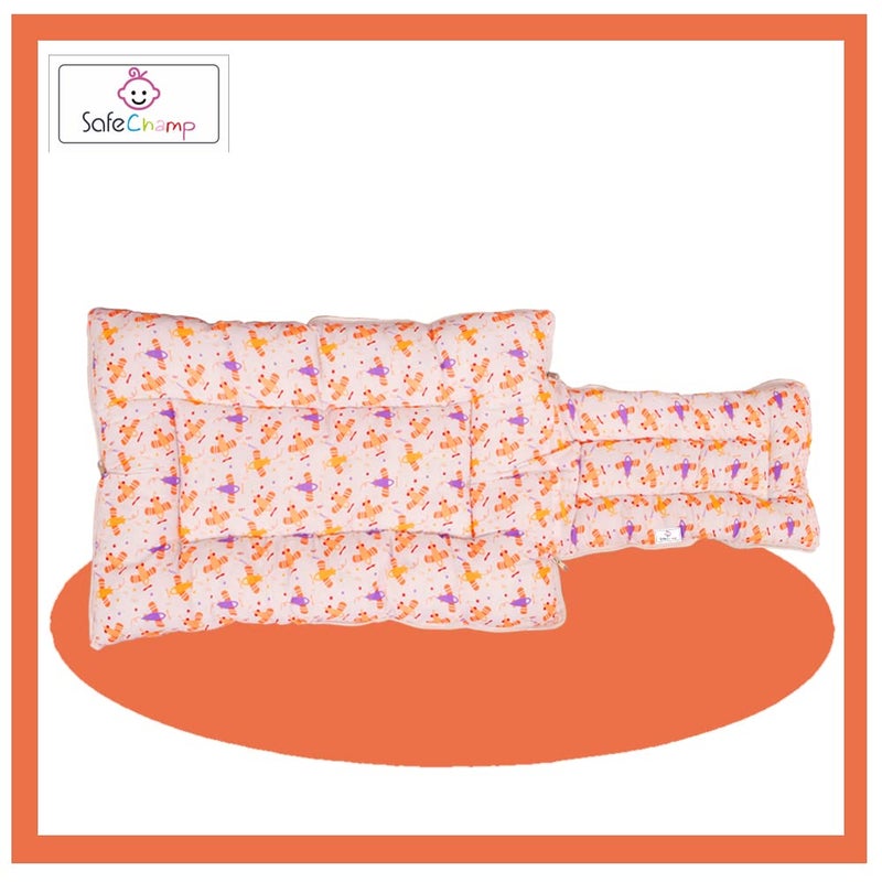 SafeChamp Lite Air Baby Sleeping Bag Cum Carry Bag (Orange) - Image 5