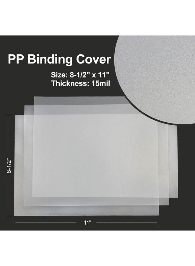 RAYSON 15 Mil Thickness Pp Matte Plastic Cover 81 2" × 11 Inches Binding Cover 50 Pack (Pp450Mt) - Image 4