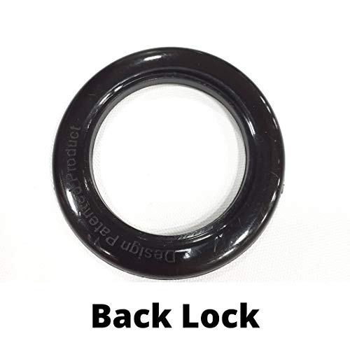 FAPBADRI Curtain Eyelet Rings with Back Lock (Male & Female), Suitable for a 1 inch Pipe, Colour Black, 20 Pieces - Image 4