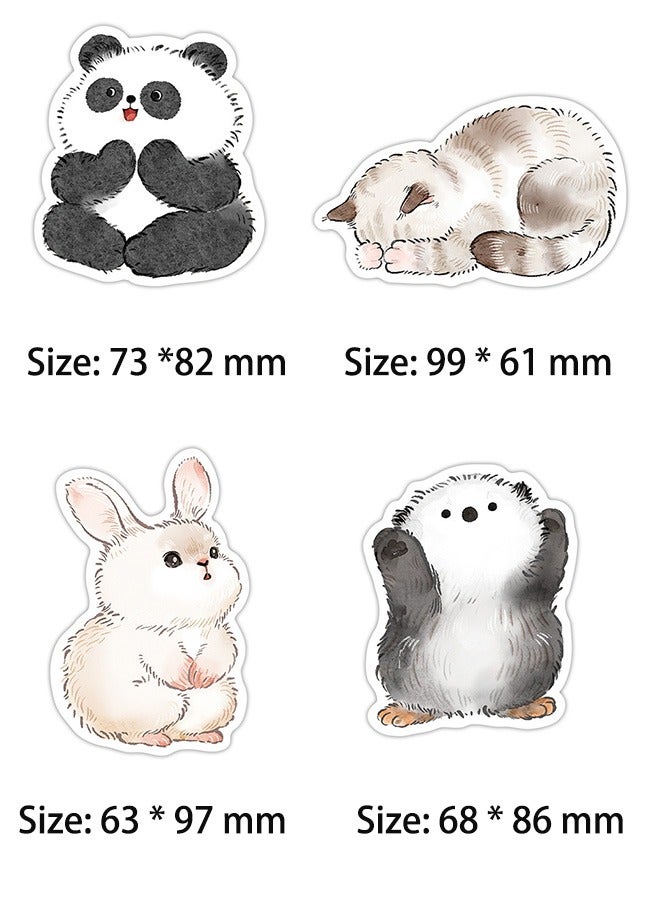 Generic 4 Pack Sticky Notes Stickers, Cute Animal Shapes, Self-Stick Memo Pads with Cartoon Markers, Flags and Tabs, Ideal for Students, Home, Office, School and Roommates (120 Sheets) - Image 3