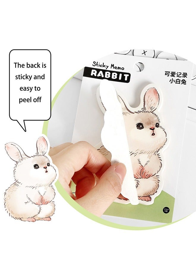 Generic 4 Pack Sticky Notes Stickers, Cute Animal Shapes, Self-Stick Memo Pads with Cartoon Markers, Flags and Tabs, Ideal for Students, Home, Office, School and Roommates (120 Sheets) - Image 4