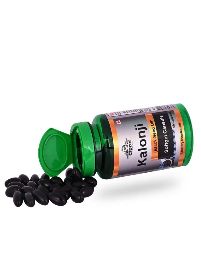 Cipzer Kalonji Oil Softgel Capsules with Ayurvedic Black Seed Extract supplement Helpful in Good Digestion, maintain cholesterol and blood sugar 60 Capsules - Image 5