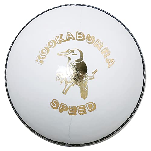 Kookaburra Cricket Ball (Speed White), Leather - Image 1