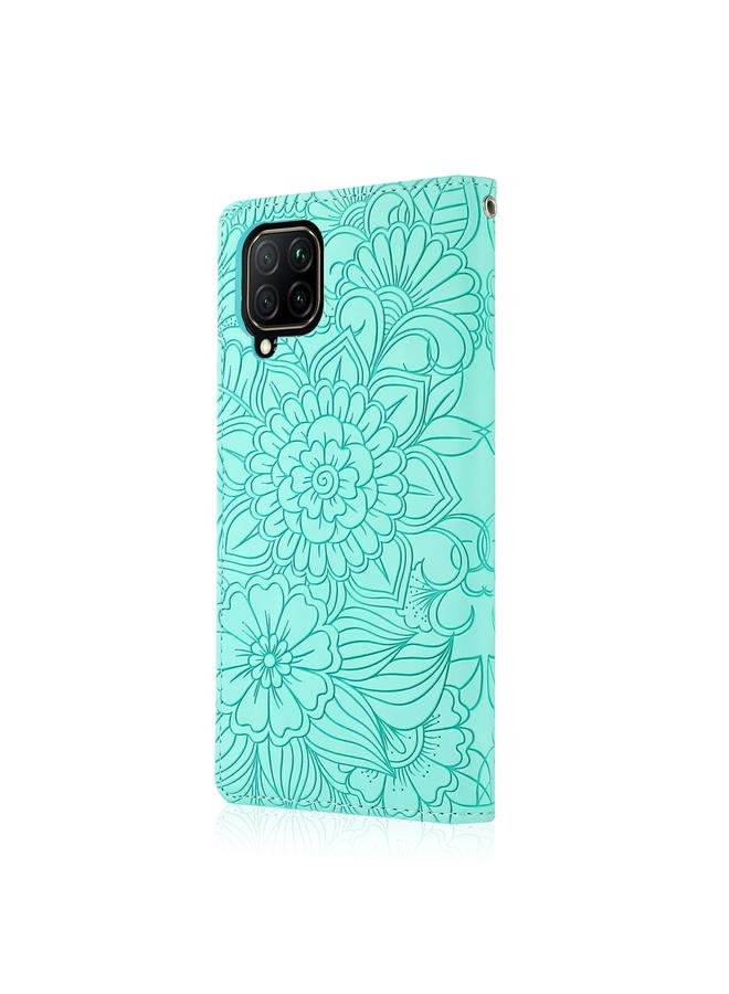 Zaboon Case For Huawei P40 lite Skin Feel Embossed Sunflower Horizontal Flip Leather Case with Holder & Card Slots & Wallet & Lanyard - Image 3
