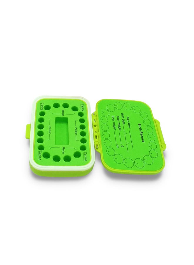 Newborn Baby Baby Souvenir Plastic Lanugo Baby Teeth Collection Storage Box Children Creative Gift G-Color:Green-Specifications:Outside Green Inside Green  - Image 4