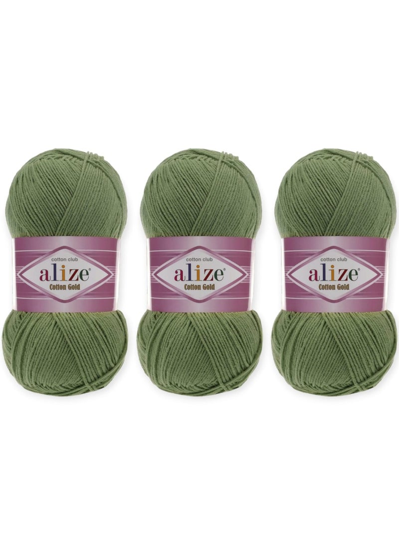 Alize Gold Cotton Wool Yarn, 3 pieces - Image 1