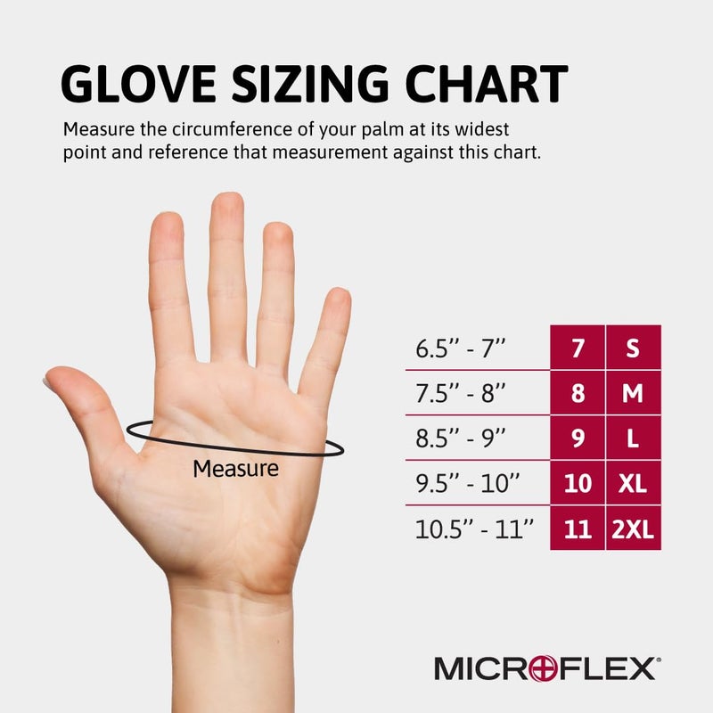 Ansell MICROFLEX Onyx N64 Disposable Nitrile Exam Gloves for Automotive, Metal Fabrication - XL, Black (Box of 100) - Image 5