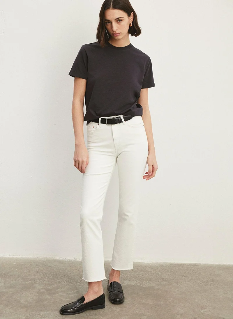 Mavi New York White Denim Jean Pants