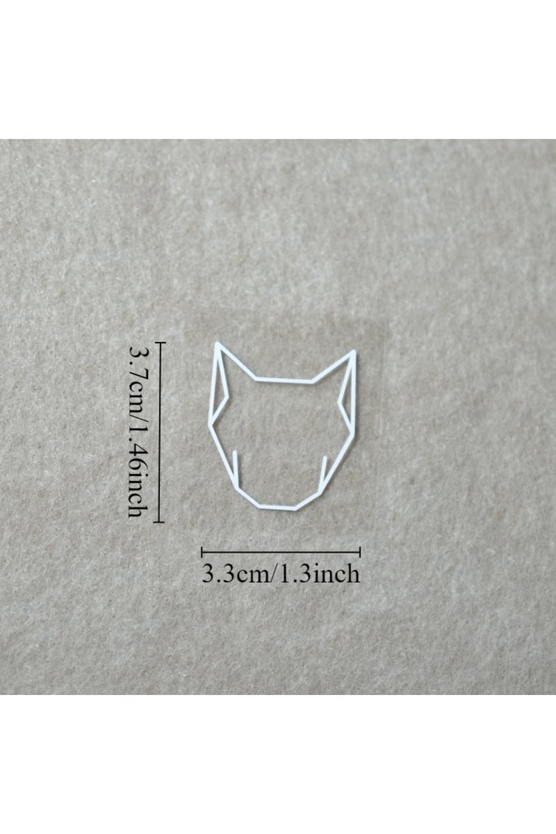 إيروريكس CH-WhiteB-1PC ملصقات إطار دراجة Quickstep بتصميم رأس ذئب، قطعة واحدة، ملصقات فينيل مقاومة للماء للأنبوب العلوي للدراجة