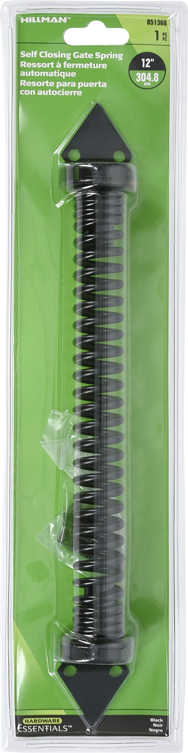 Hardware Essentials 851368 Hardware Essentials Black Self Closing Gate Spring 12in - Adjustable Tension - Image 4