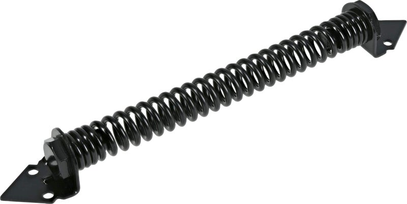 Hardware Essentials 851368 Hardware Essentials Black Self Closing Gate Spring 12in - Adjustable Tension - Image 1