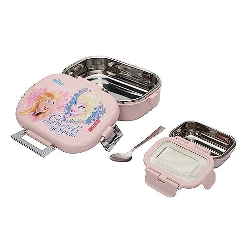 JAYPEE Inner Stainless Steel Insulated Lunch Box Topsteel Graceful & Gorgeous, Pink, 600 ml, Suitable for School Kids, Girls & Boys - Image 3
