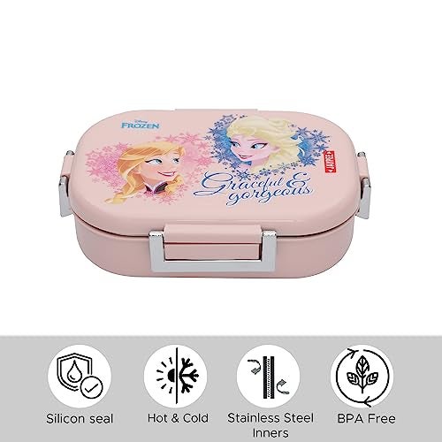 JAYPEE Inner Stainless Steel Insulated Lunch Box Topsteel Graceful & Gorgeous, Pink, 600 ml, Suitable for School Kids, Girls & Boys - Image 5