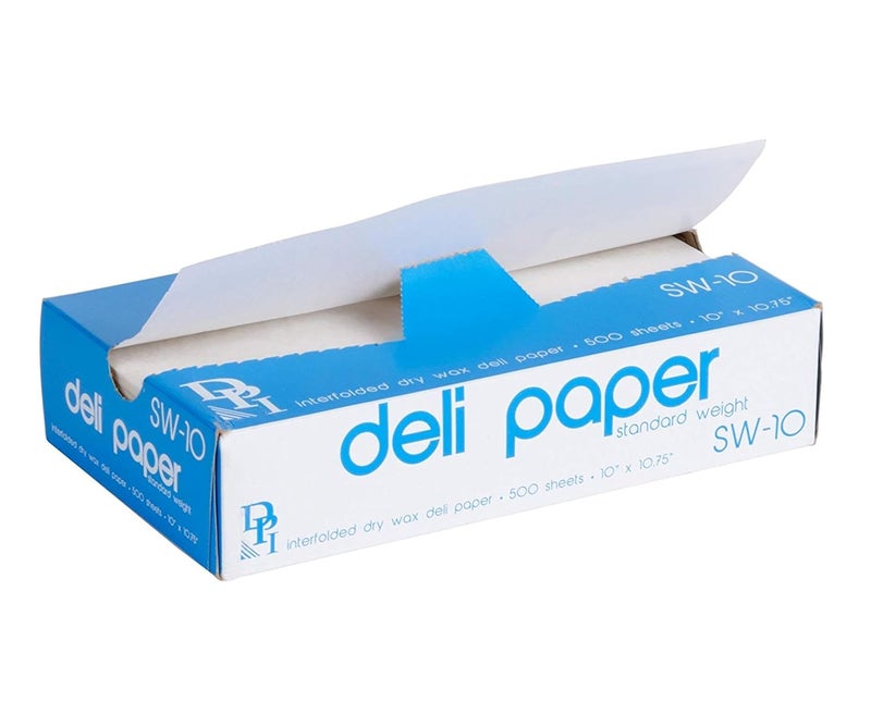 Durable Packaging 10" x 10 3/4" Interfolded Deli Wrap Wax Paper - Image 1
