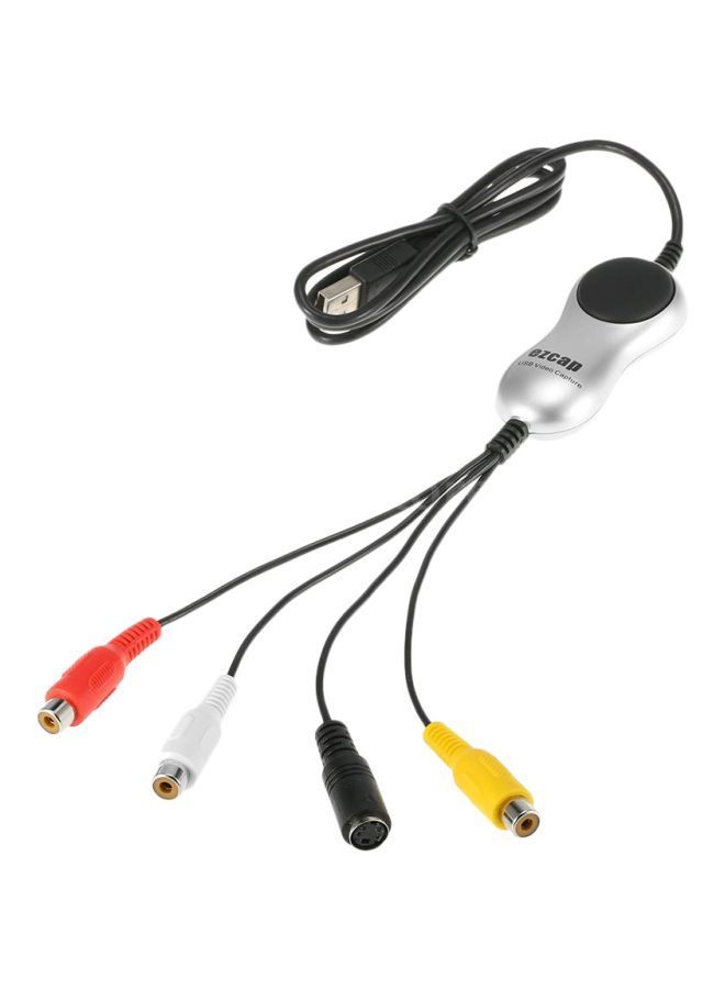 NIBEMINENT Analog Video Audio To Digital Format Converter Black/Yellow/Red - Image 1