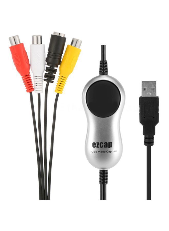 NIBEMINENT Analog Video Audio To Digital Format Converter Black/Yellow/Red - Image 2