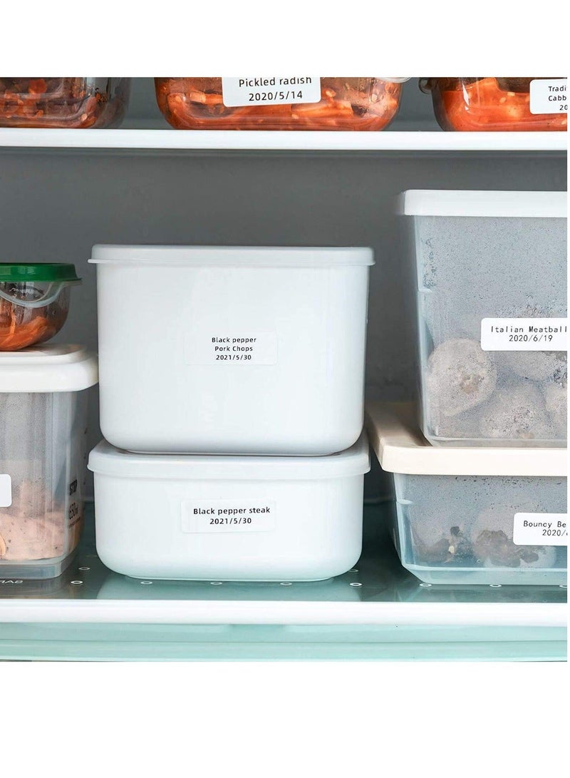 Captaintech Compatible with Phomemo Adhesive Labels, for D30 Portable Thermal Bluetooth Label Maker, 3/8"X1 7/8" (12mm X 50mm) 130 Labels/Roll, D30 Thermal Printing Label Paper, 3 Roll, White - Image 4