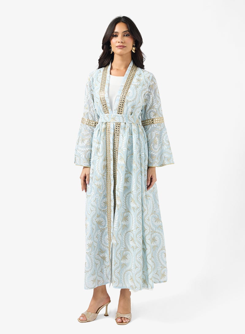 خزانة عباية مطبوعة مع بطانة داخلية - Image 4